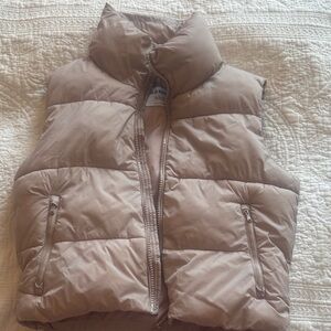 Old Navy Light Brown Puffer Vest